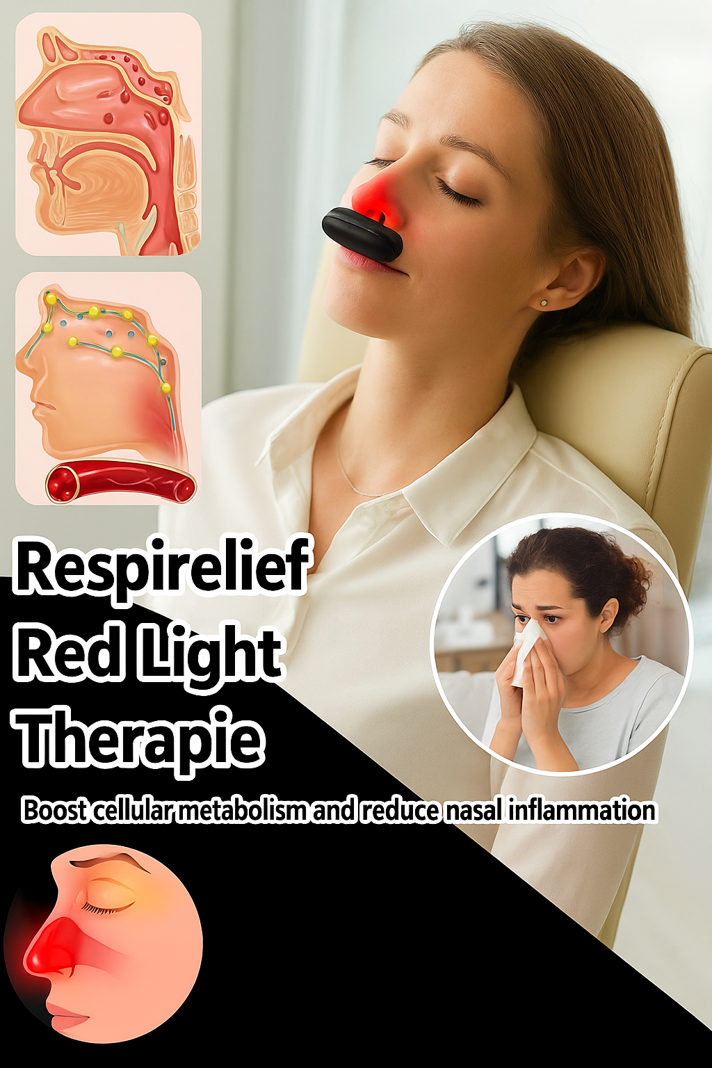 Red Light Nasal Therapy Device